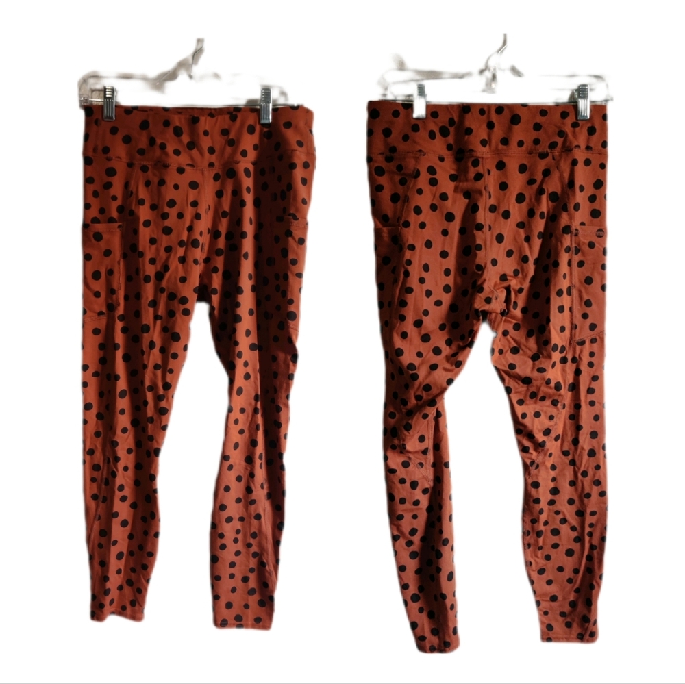 Pact Terracotta Polka Dot Leggings
